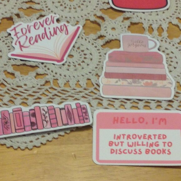 Book Lover's Stickers for locker, computer, book covers, kindle, crafts - Picture 3 of 8